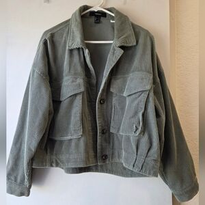 Corduroy Jacket in Light Green